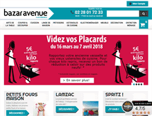 Tablet Screenshot of bazaravenue.com